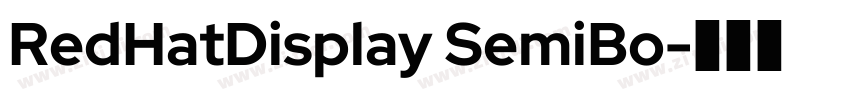 RedHatDisplay SemiBo字体转换